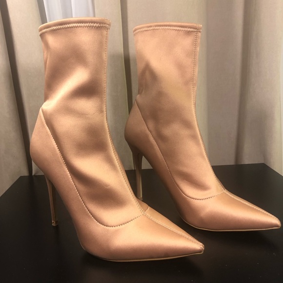 Topshop Shoes - TOPSHOP Fabric Stretch Sock Boots